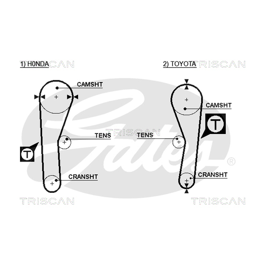 8647 13001 - Timing Belt Set 