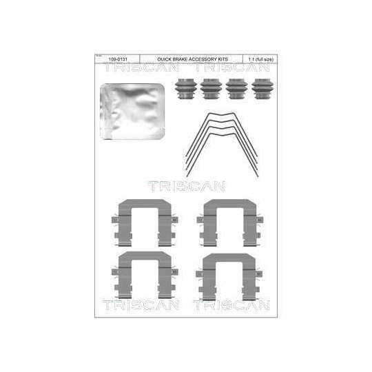 8105 431663 - Accessory Kit, disc brake pad 