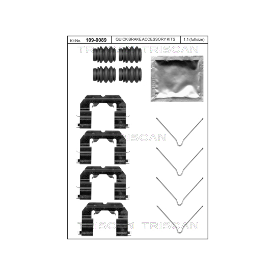 8105 431650 - Accessory Kit, disc brake pad 