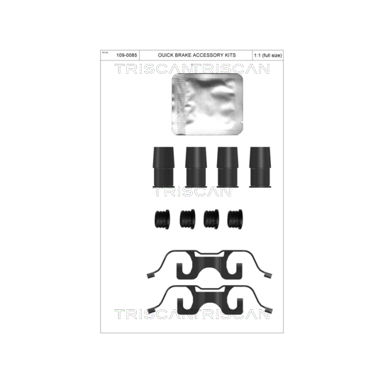 8105 231624 - Accessory Kit, disc brake pad 