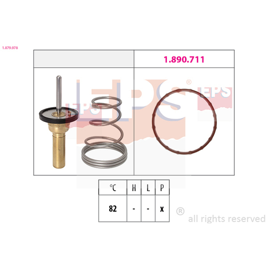 1.879.978 - Thermostat, coolant 