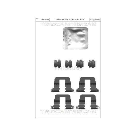 8105 401621 - Accessory Kit, disc brake pad 