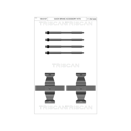 8105 111638 - Accessory Kit, disc brake pad 