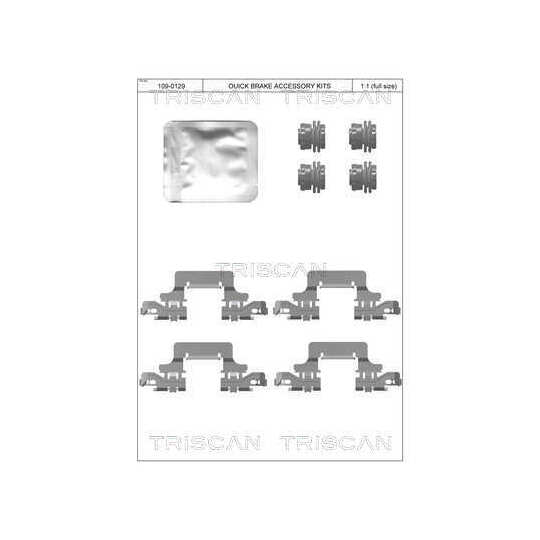 8105 291631 - Accessory Kit, disc brake pad 