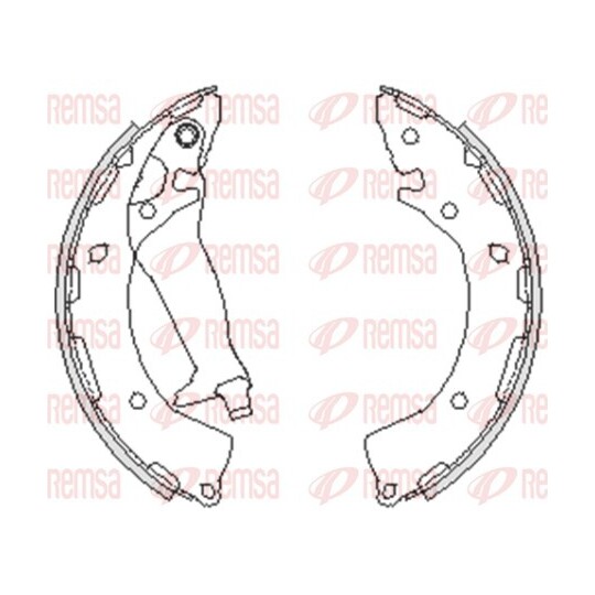 4248.00 - Brake Shoe Set 