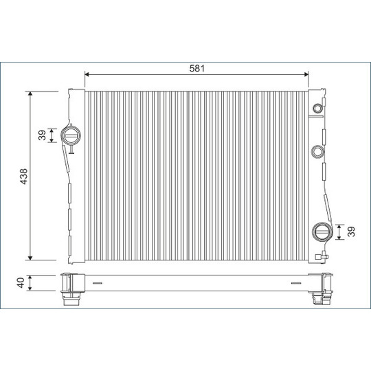 701118 - Radiator, engine cooling 