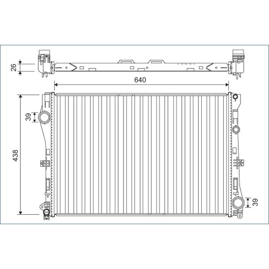 701142 - Radiaator, mootorijahutus 