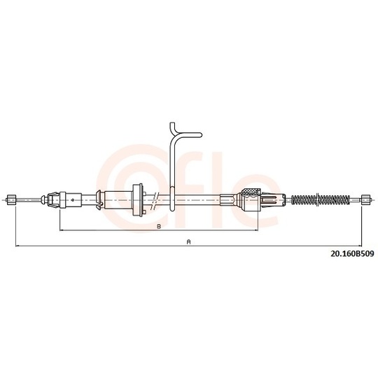 20.160B509 - Cable, parking brake 