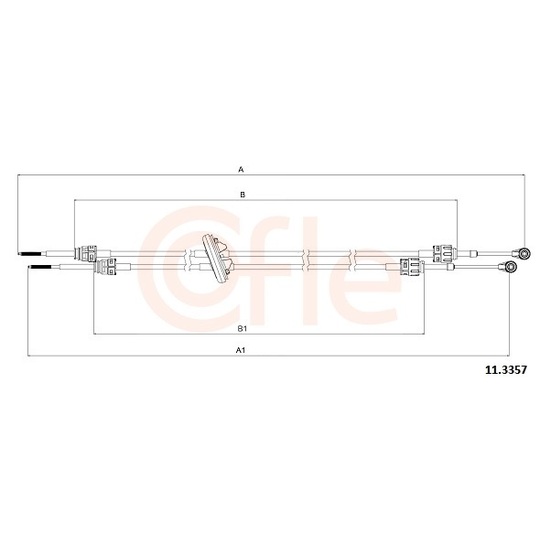 11.3357 - Cable, manual transmission 