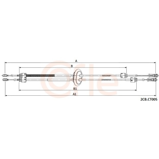 2CB.CT005 - Cable, manual transmission 