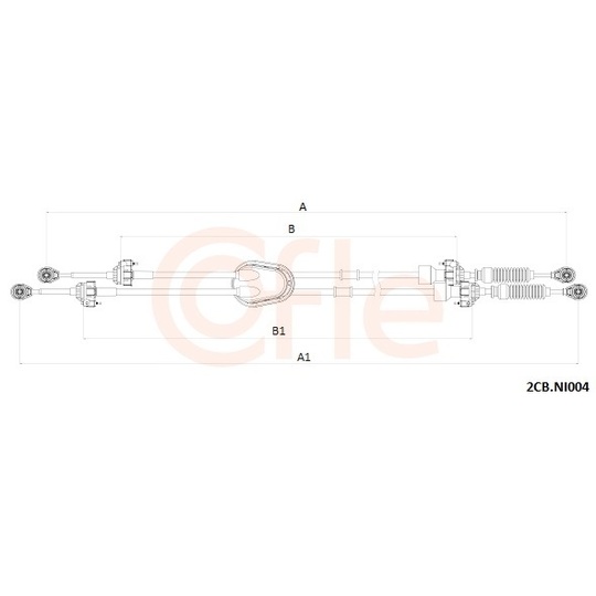 2CB.NI004 - Cable, manual transmission 