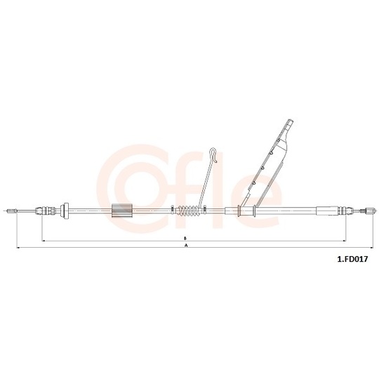 1.FD017 - Cable, parking brake 