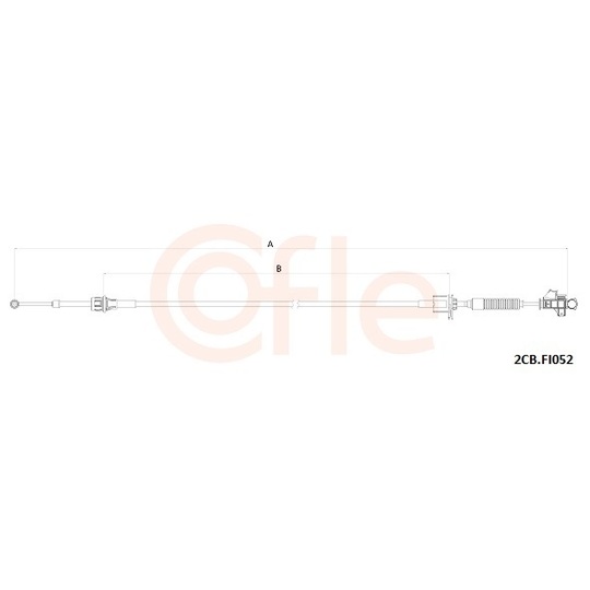 2CB.FI052 - Cable, manual transmission 