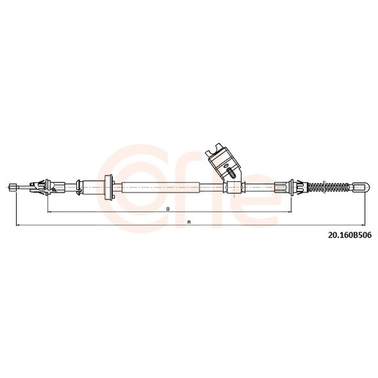 20.160B506 - Cable, parking brake 