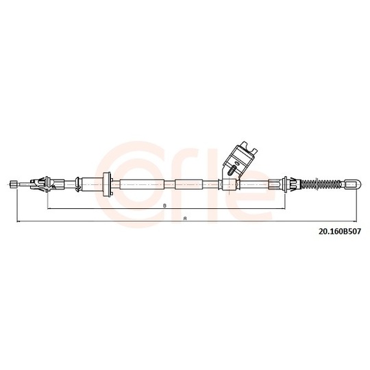 20.160B507 - Cable, parking brake 