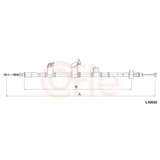 1.KI010 - Cable, parking brake 