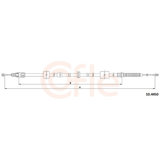 10.4450 - Cable, parking brake 