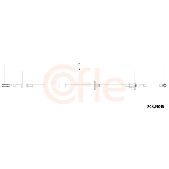 2CB.FI045 - Cable, manual transmission 