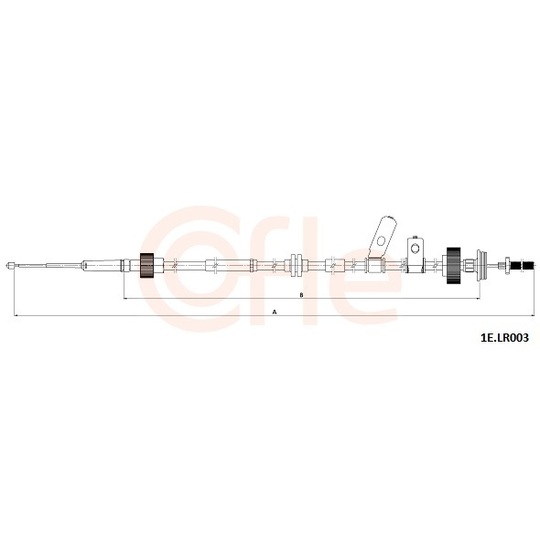 1E.LR003 - Cable, parking brake 