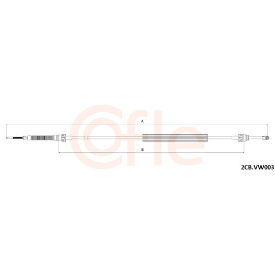 2CB.VK003 - Cable, manual transmission 