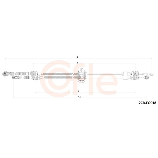 2CB.FO018 - Cable, manual transmission 