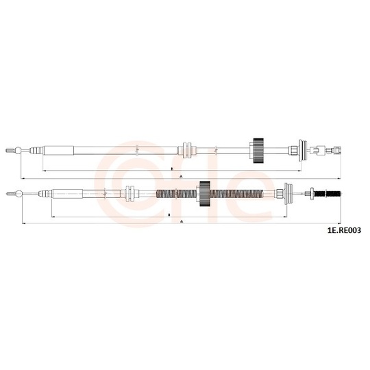 1E.RE003 - Cable, parking brake 