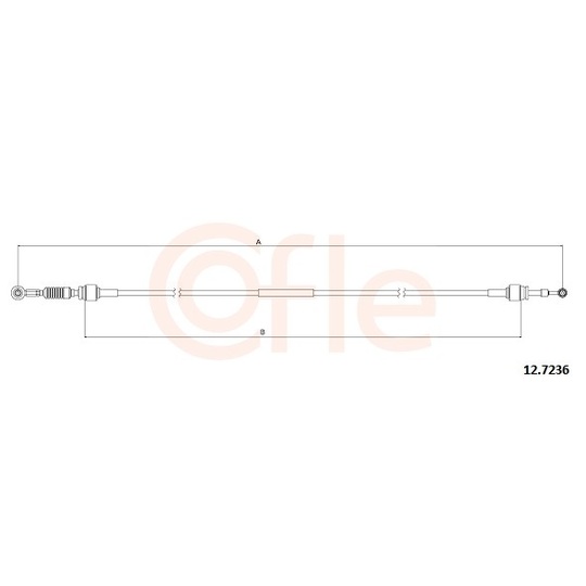 12.7236 - Cable, manual transmission 