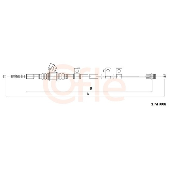 1.MT008 - Cable, parking brake 