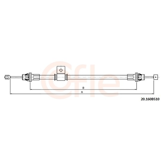 20.160B510 - Cable, parking brake 