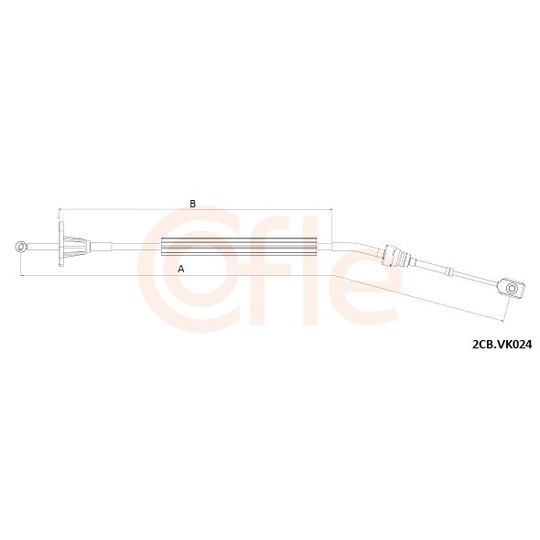 2CB.VK024 - Cable, manual transmission 