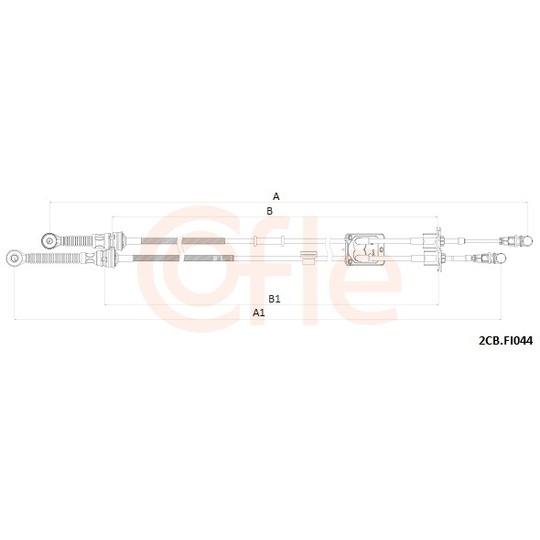 2CB.FI044 - Cable, manual transmission 