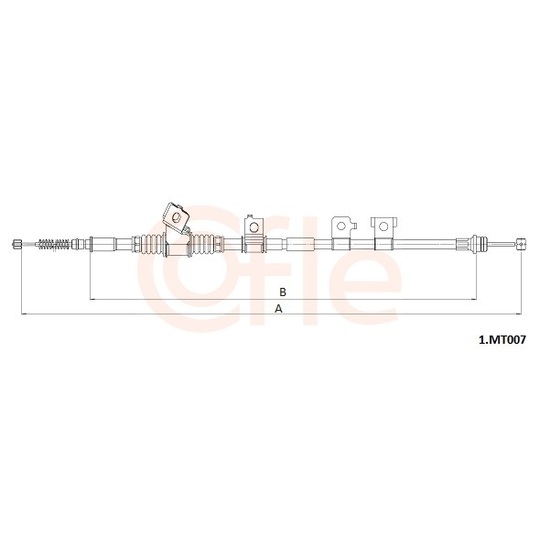 1.MT007 - Cable, parking brake 