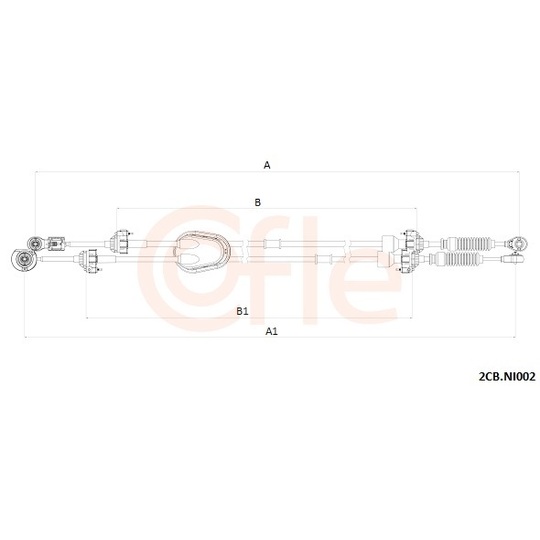 2CB.NI002 - Cable, manual transmission 