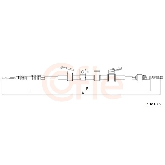 1.MT005 - Cable, parking brake 