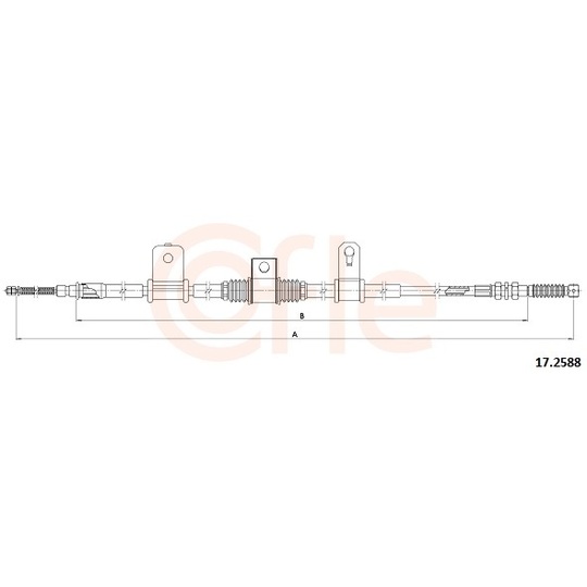 17.2588 - Cable, parking brake 