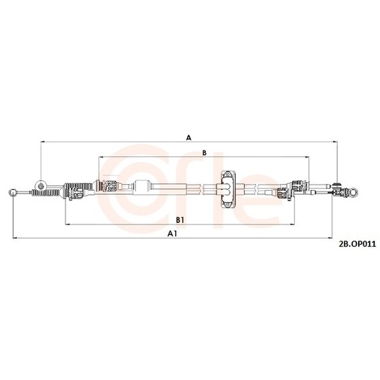 2CB.OP011 - Vajer, manuell transmission 