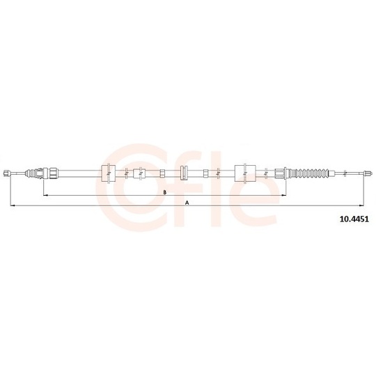 10.4451 - Cable, parking brake 