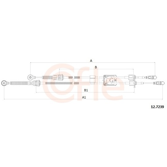 12.7239 - Cable, manual transmission 