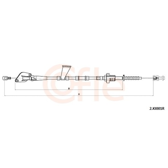 2.KI001R - Clutch Cable 