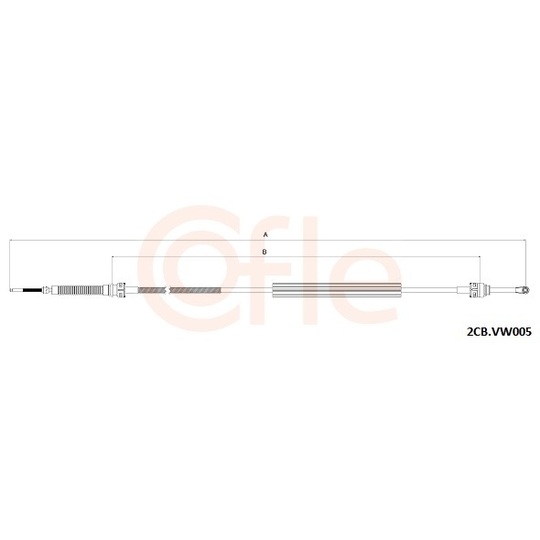 2CB.VK005 - Cable, manual transmission 