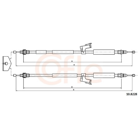 10.8228 - Cable, parking brake 