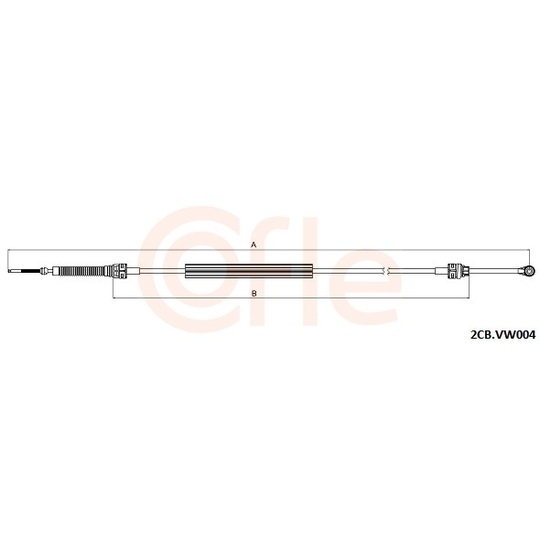 2CB.VK004 - Cable, manual transmission 