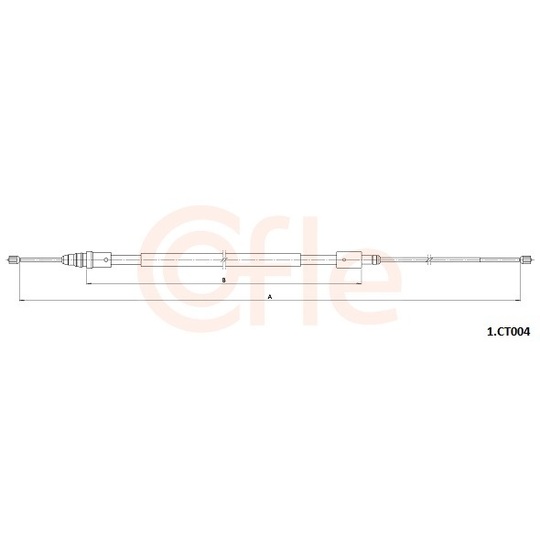 1.CT004 - Cable, parking brake 