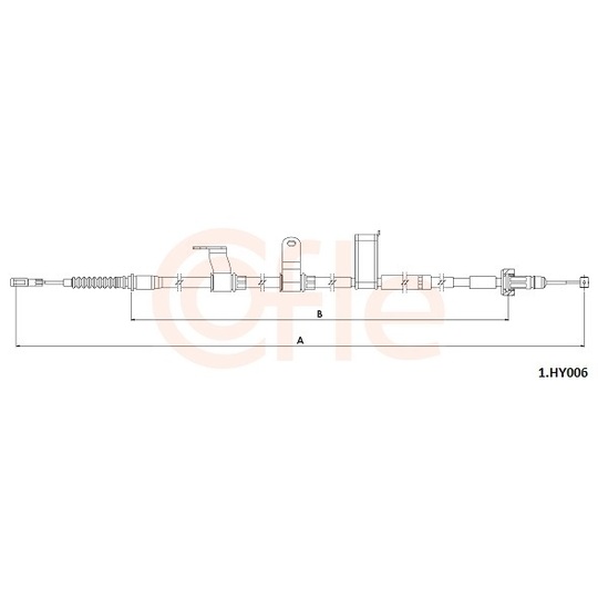 1.HY006 - Cable, parking brake 