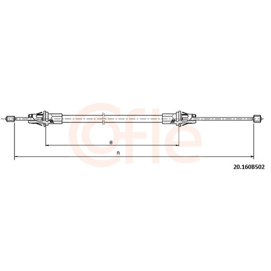 20.160B502 - Cable, parking brake 