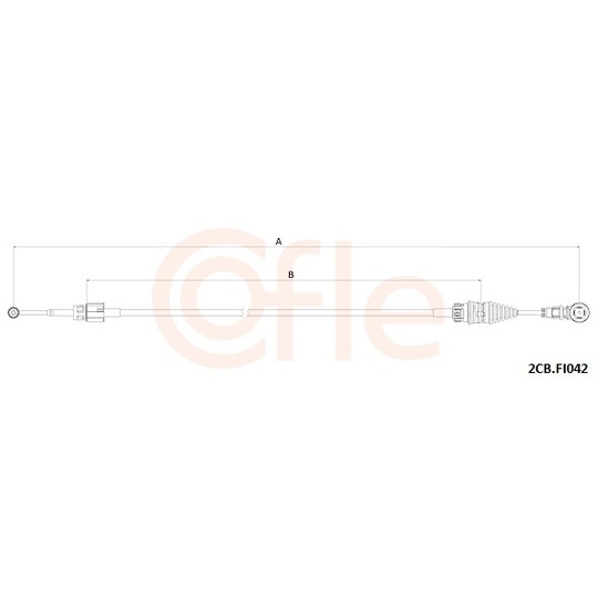 2CB.FI042 - Cable, manual transmission 