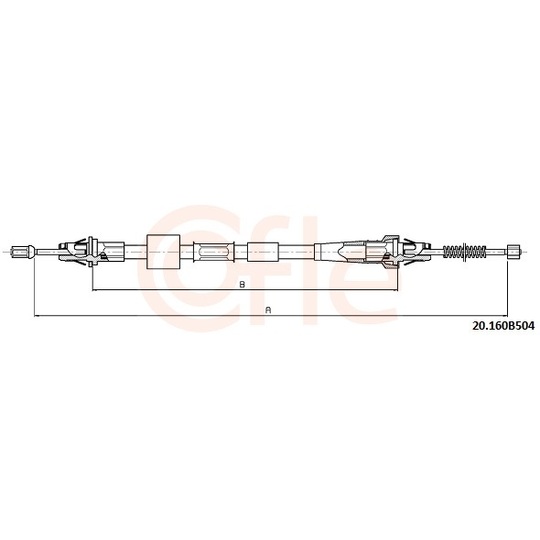 20.160B504 - Cable, parking brake 