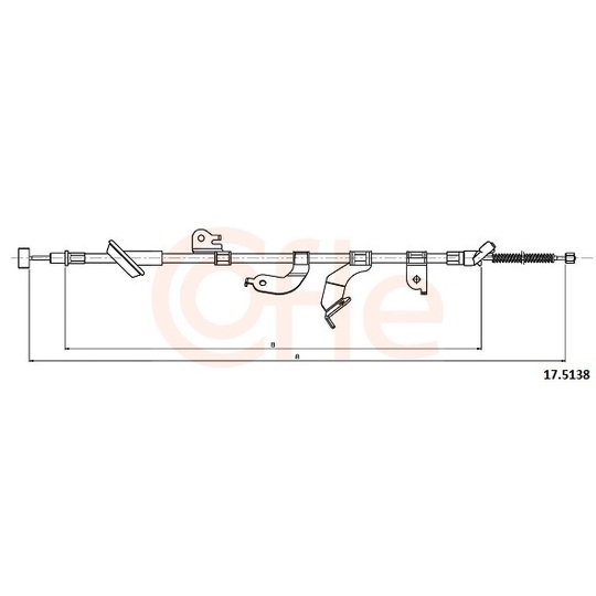 17.5138 - Cable, parking brake 