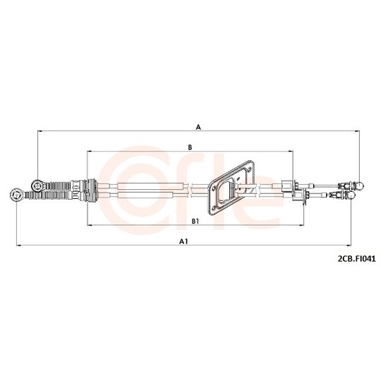 2CB.FI041 - Cable, manual transmission 