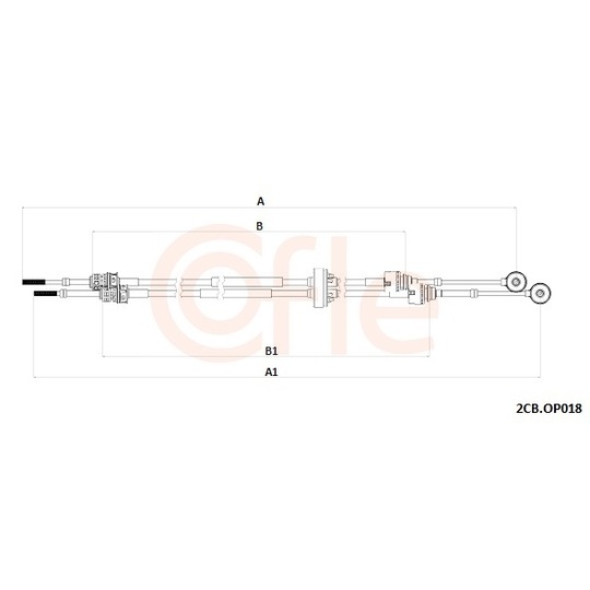 2CB.OP018 - Cable, manual transmission 